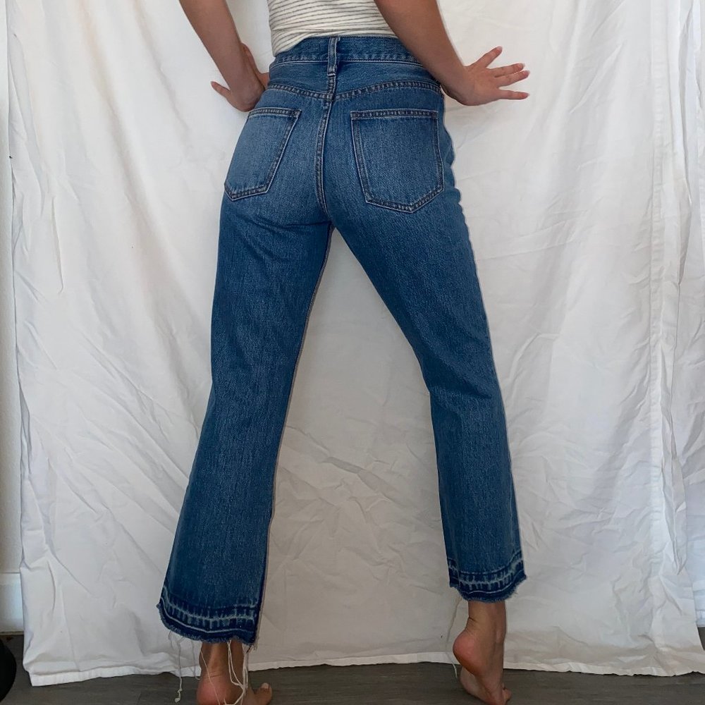 FREE PEOPLE cropped flare jeans